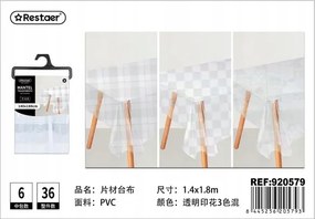 Átlátszó Abrosz Pvc mintával 140x180 cm