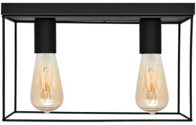 Mennyezeti lámpa FINN 2xE27/15W/230V fekete