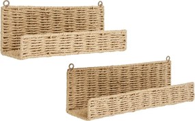 Natúr színű polc készlet 2 db-os 10 cm Treviso – House Nordic