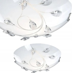 Mennyezeti plafon Burgundy ezüst opál 2xE27 40W Globo Lighting