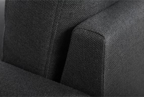 INTARI Kinyitható sarokkanapé Fekete