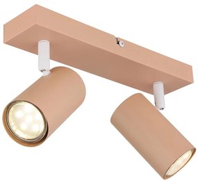 Globo 57911-2P - spotlámpa ROBBY 2xGU10/25W/230V narancs