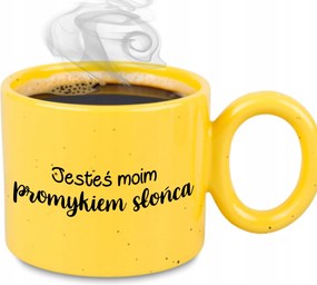 Bögre XXL Sárga Pároknak Ajándék Évfordulóra Te vagy az én napsugaram
