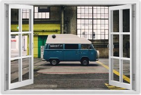 Poszterek 120x80 Kék busz Autó