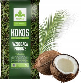Kókusz Kókuszrost Tőzegmentes Finom Frakció Gazdagítja az Aljzatot 5L Kronen