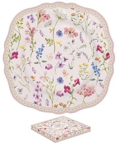 Porcelán desszerttányér 20cm, dobozban, Symphonie Florale