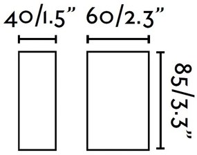 FARO 70567N - LED Kültéri fali lámpa CANON LED/4W/230V IP44