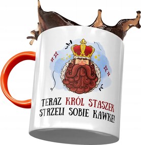 Narancssárga bögre Stanislaw Staszek kollégának, fényképes nyomtatással