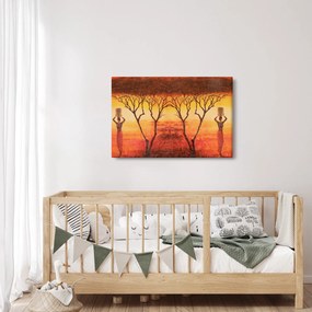 Kép - afrikai szavanna (90x60 cm)