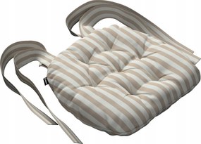 Márton székpárna 37x40 bézs-fehér csíkos (1,5cm)