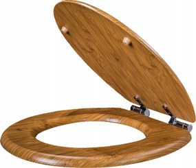 WC-ülőke Szabadon álló Univerzális Mdf Fa Bambusz