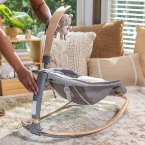 Ingenuity EVERY SEASON WESLEY 3xC szürke vibráló babaágy dallammal