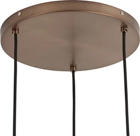 Design függőlámpa sötét bronz 3-lámpás - Ard