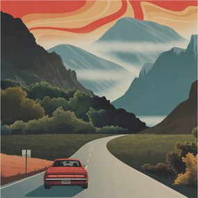 Fotótapéta Flizelin Dekoratív tapéta Hegyi kaland 250x250 Ragasztó