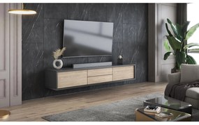TV asztal Fiora 39 (antracit + olajozott tölgy). 1066465