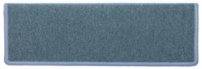 30 db lépcsőszőnyeg 65 x 21 x 4 cm tengerkék téglalap alakú széllel