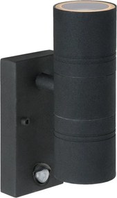 LUCIDE 14866-10-30 ARNE-LED Fali Lámpa Mozgásérzékelővel Fekete GU10 IP44