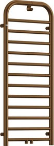 Silia fürdőszoba radiátor 121 cm, matt barna
