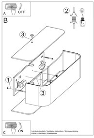 Sollux SL.0777 - Fali lámpa LOKKO 2xE14/60W/230V fehér