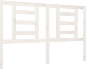 vidaXL fehér tömör fenyőfa ágyfejtámla 146 x 4 x 100 cm