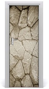 Ajtóposzter öntapadós Kő fal 75x205 cm