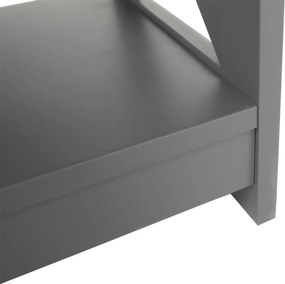 Konzolasztal, szürke, LOMIR