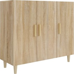 vidaXL sonoma tölgy színű szerelt fa tálalószekrény 90 x 34 x 80 cm