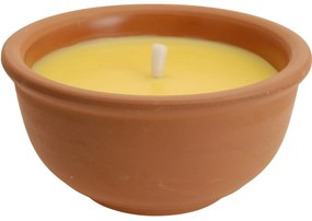 Citronella rovarriasztó gyertya kerámia  borításban, 123 gramm