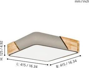 Eglo 99462 - Mennyezeti lámpa GRIMALDINO 2xE27/28W/230V