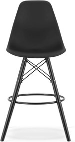 AKCIÓ Fekete bárszék CARBRY LAMAL fekete lábakkal II. osztály