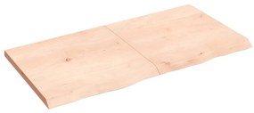kezeletlen tömör fa fürdőszobai pult 120x60x(2-4) cm