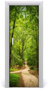Ajtóposzter Az út az erdőben 95x205 cm