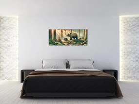 Kép - Medvék az erdőben (120x50 cm)