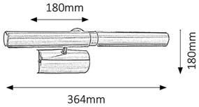 Brilagi - LED Képmegvilágító DANAE 2xE14/4W/230V 3000K bronz