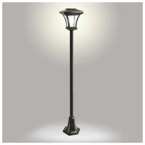 Napelemes kültéri LED-lámpa, 1,2 V, 1800 mAh, IP44, fekete