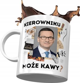 Bögre Mateusz Morawiecki miniszterelnök Politikusok Ajándék Nyomtatott Fotóval