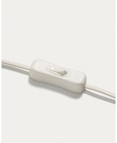 Krémszínű-natúr színű kerámia asztali lámpa (magasság 46 cm) Erna – Kave Home