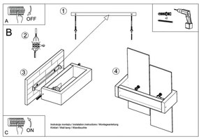 Sollux SL.0077 - Fali lámpa FENIKS 1 1xE27/60W/230V natúr fa