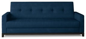 Kék bársony kinyitható-tárolóhelyes kanapé 216 cm Selene – ELTAP