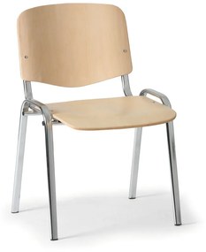 ISO fa szék - króm lábak, bükk