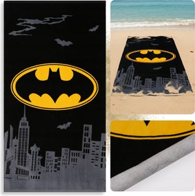 Batman Gyorsan Száradó strandtörölköző, fürdőlepedő, 100% Pamut 70x140 cm