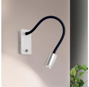 Orion WA 2-1342 - LED Rugalmas kicsi fal lámpa KURT LED/5W/230V ezüst