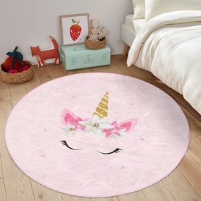 Rózsaszín gyerek szőnyeg ø 120 cm Comfort – Mila Home