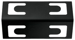 Deuba Sarok 6 polcos állvány – fekete