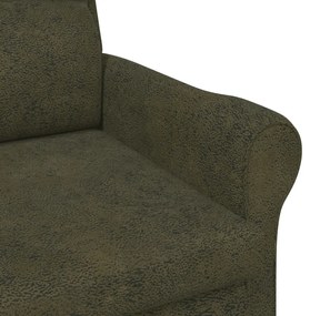 Kortárs karosszék Katonai zöld Szövet, Fa Közepes Ergonomikus