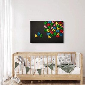 Kép - színes betűk (90x60 cm)