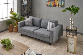 Kétszemélyes kanapé Kale Linen - Szürke
