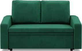 Zeus kanapé, bársony, hab töltet, döntött kartámasz, zöld