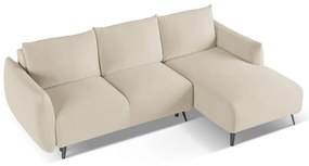 Bézs sarokkanapé (jobb oldali) Malie – Makamii