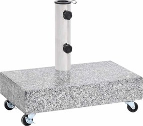 vidaXL világosszürke gránit napernyőtalp 45 x 25 x 8,3 cm